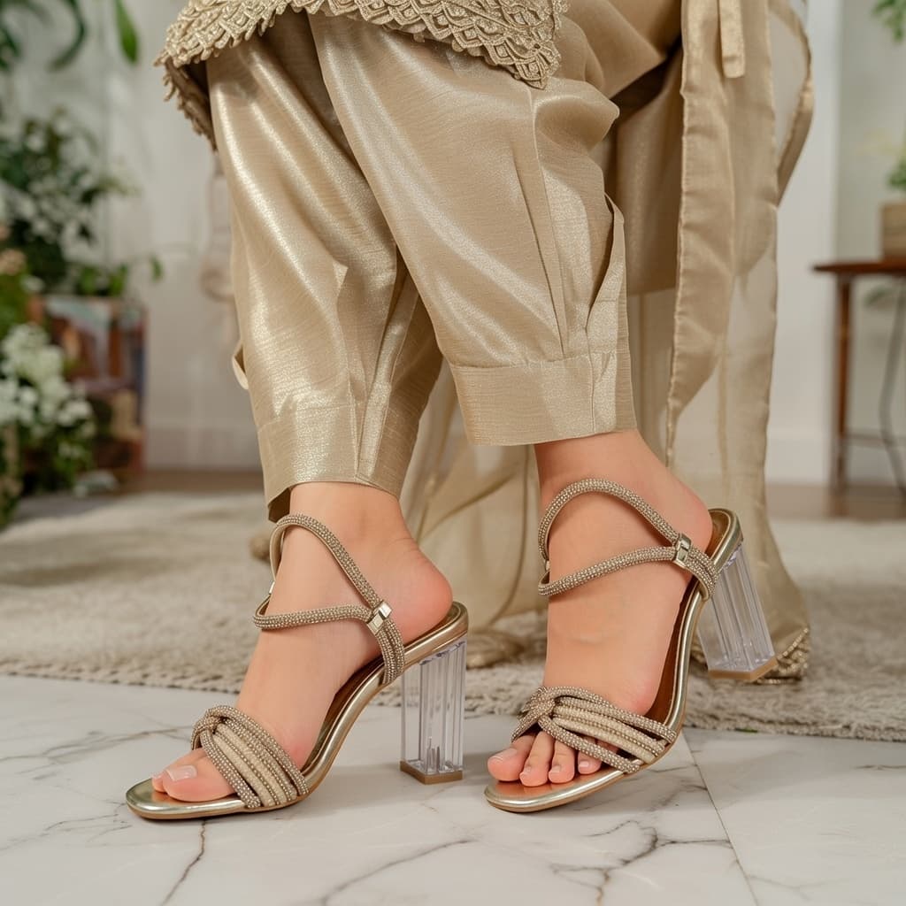 Lunar Amie Block-Heel Sandals.